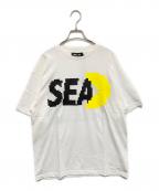 WIND AND SEAウィンダンシー）の古着「パックマンプリントTシャツ　WDS-C-PCM-25-Q4-10」｜ホワイト
