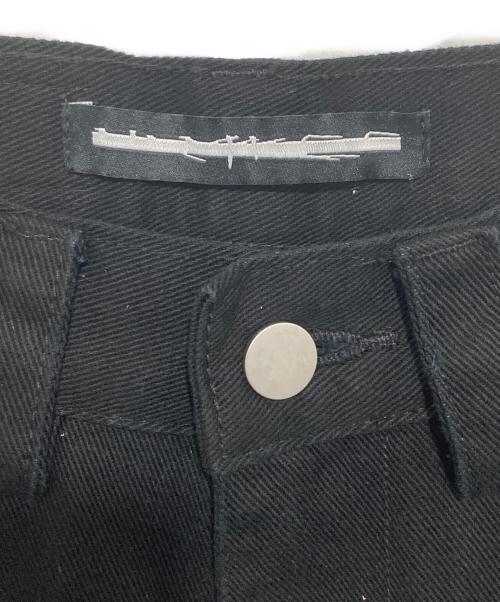 Nameless（ネームレス）Nameless (ネームレス) Silhouette stacked washed jeans　シルエットスタックトウォッシュドジーンズ　NL260417PT015SP ブラック サイズ:１の古着・服飾アイテム