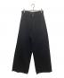 Nameless（ネームレス）の古着「Silhouette stacked washed jeans　シルエットスタックトウォッシュドジーンズ　NL260417PT015SP」｜ブラック
