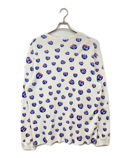 SUPREME（シュプリーム）Supreme (シュプリーム) 20AW Interstate Waffle Thermal(インターステイツ ワッフルサーマル)　サーマルカットソー  ホワイト サイズ:Lの古着・服飾アイテム