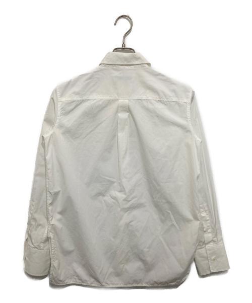 maison kitsune（メゾンキツネ）maison kitsune (メゾンキツネ) ボールド フォックスヘッド エンジニアド シャツ　MW00407WC0026 ホワイト サイズ:36の古着・服飾アイテム