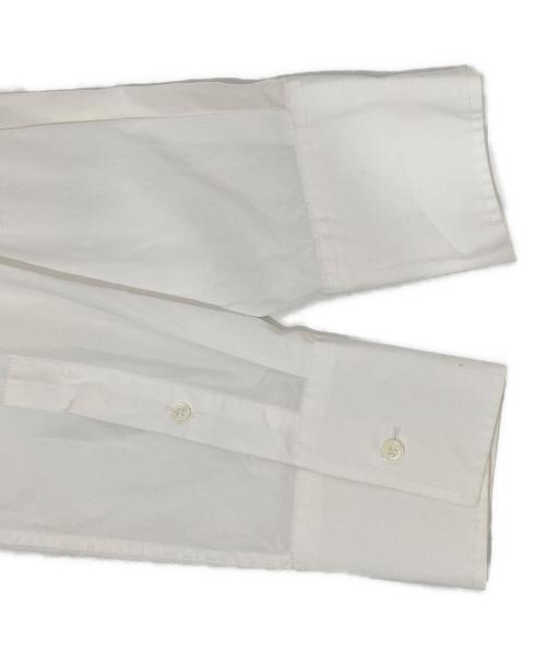 maison kitsune（メゾンキツネ）maison kitsune (メゾンキツネ) ボールド フォックスヘッド エンジニアド シャツ　MW00407WC0026 ホワイト サイズ:36の古着・服飾アイテム