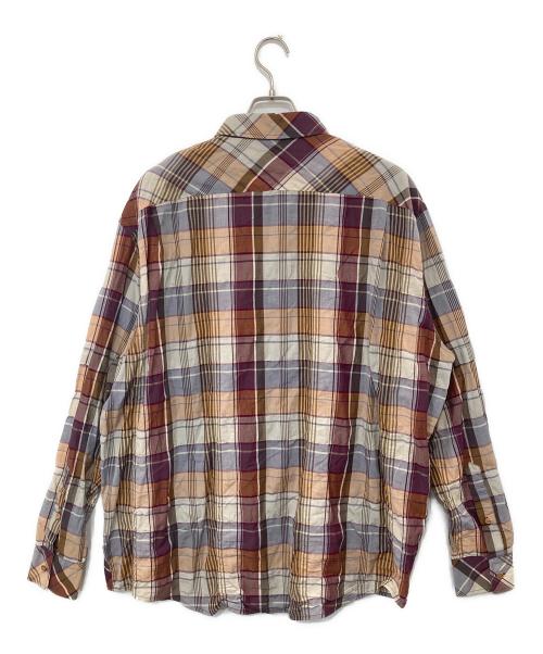 Acne studios（アクネ ストゥディオズ）Acne studios (アクネ ストゥディオズ) チェック柄 デザインポケットシャツ　FN-MN-SHIR000487 ブラウン サイズ:48の古着・服飾アイテム