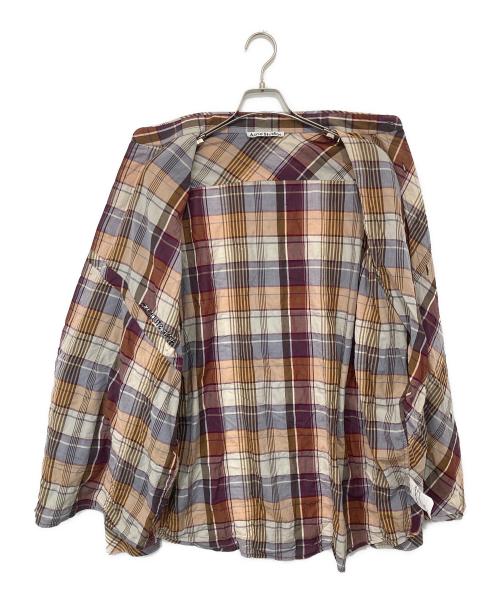 Acne studios（アクネ ストゥディオズ）Acne studios (アクネ ストゥディオズ) チェック柄 デザインポケットシャツ　FN-MN-SHIR000487 ブラウン サイズ:48の古着・服飾アイテム