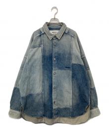 AMBUSH（アンブッシュ）の古着「PATCHWORK DENIM SHIRT　パッチワークデニムシャツ　BMYD003F21DEN002」｜インディゴ
