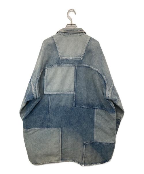 AMBUSH（アンブッシュ）AMBUSH (アンブッシュ) PATCHWORK DENIM SHIRT　パッチワークデニムシャツ　BMYD003F21DEN002 インディゴ サイズ:Lの古着・服飾アイテム