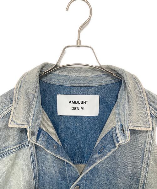 AMBUSH（アンブッシュ）AMBUSH (アンブッシュ) PATCHWORK DENIM SHIRT　パッチワークデニムシャツ　BMYD003F21DEN002 インディゴ サイズ:Lの古着・服飾アイテム