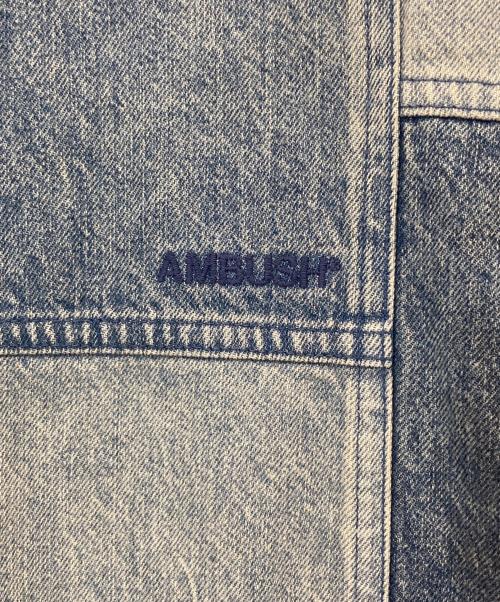 AMBUSH（アンブッシュ）AMBUSH (アンブッシュ) PATCHWORK DENIM SHIRT　パッチワークデニムシャツ　BMYD003F21DEN002 インディゴ サイズ:Lの古着・服飾アイテム