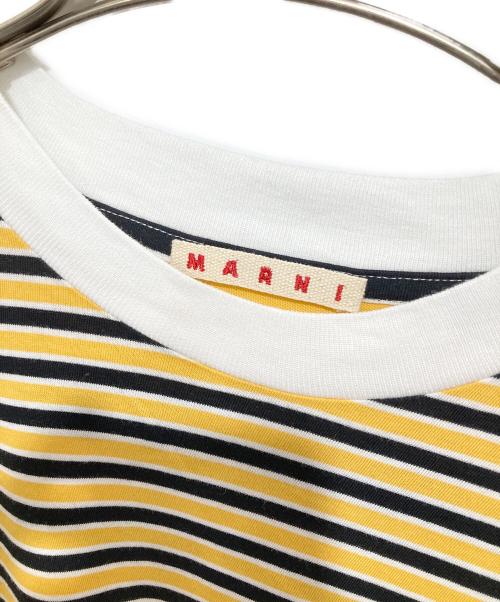 MARNI（マルニ）MARNI (マルニ) ボーダーTシャツ　HUMU0229Q1 イエロー サイズ:48の古着・服飾アイテム
