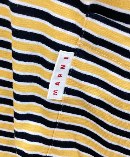 MARNI（マルニ）MARNI (マルニ) ボーダーTシャツ　HUMU0229Q1 イエロー サイズ:48の古着・服飾アイテム