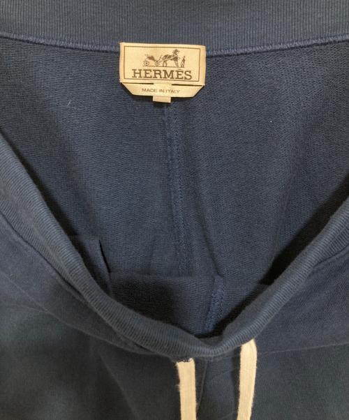 HERMES（エルメス）HERMES (エルメス) RUN H サイドラインスウェットパンツ ネイビー サイズ:XLの古着・服飾アイテム