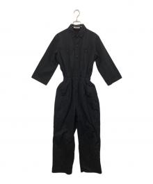 AURALEE（オーラリー）の古着「WASHED CAVALRY TWILL JUMPSUIT ウォッシュドキャバルリーツイルジャンプスーツ A9ST02CT」｜ブラック