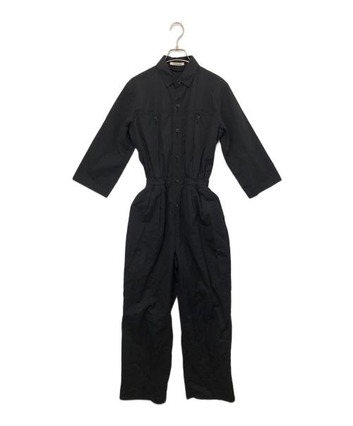 AURALEE（オーラリー）AURALEE (オーラリー) WASHED CAVALRY TWILL JUMPSUIT ウォッシュドキャバルリーツイルジャンプスーツ A9ST02CT ブラックの古着・服飾アイテム
