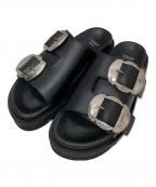 TOGA VIRILISトーガ ビリリース）の古着「CONCHO BUCKLE SANDALS コンチョバックルサンダル」｜ブラック