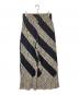 HOMME PLISSE ISSEY MIYAKE (オム プリッセ イッセイ ミヤケ) BASKET 総柄ハイウエストプリーツパンツ HP13JF178 ブラック サイズ:１：27000円