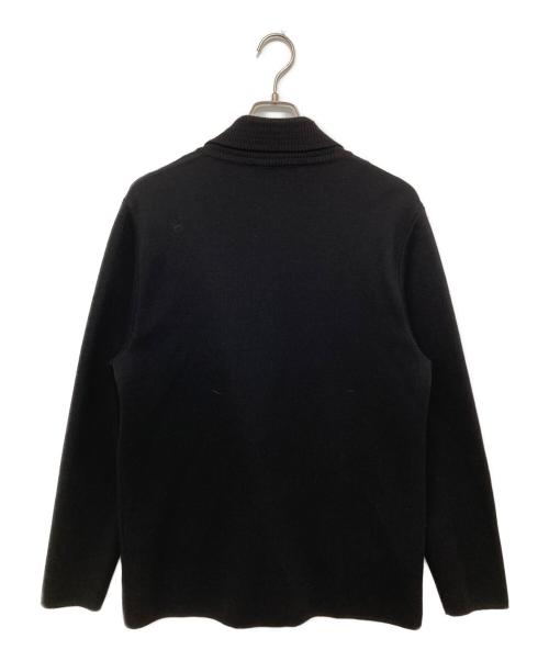 LARDINI（ラルディーニ）LARDINI (ラルディーニ) ショールカラーニットダブルジャケット ブラック サイズ:XXLの古着・服飾アイテム