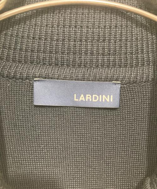 LARDINI（ラルディーニ）LARDINI (ラルディーニ) ショールカラーニットダブルジャケット ブラック サイズ:XXLの古着・服飾アイテム