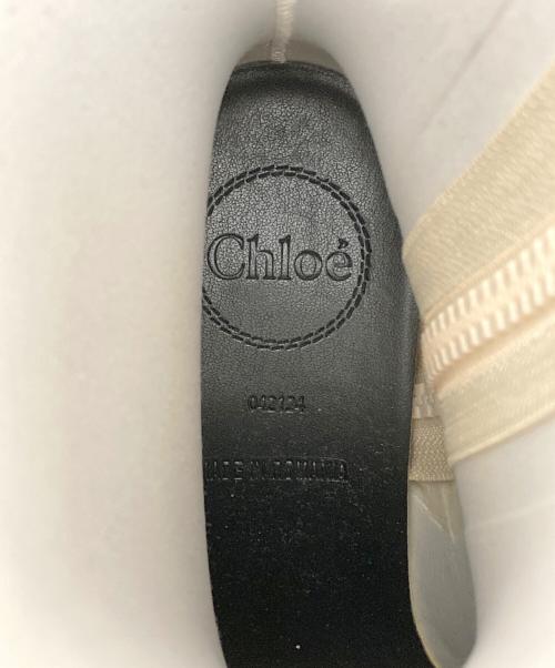 Chloe（クロエ）Chloe (クロエ) レインブーツ ベージュ サイズ:37の古着・服飾アイテム