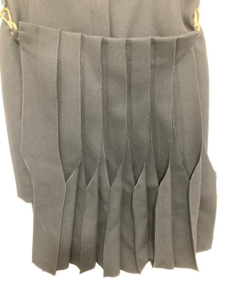 FENDI（フェンディ）FENDI (フェンディ) Duchesse skirt with pleated panel ブラック サイズ:３８の古着・服飾アイテム