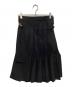 FENDI（フェンディ）の古着「Duchesse skirt with pleated panel」｜ブラック