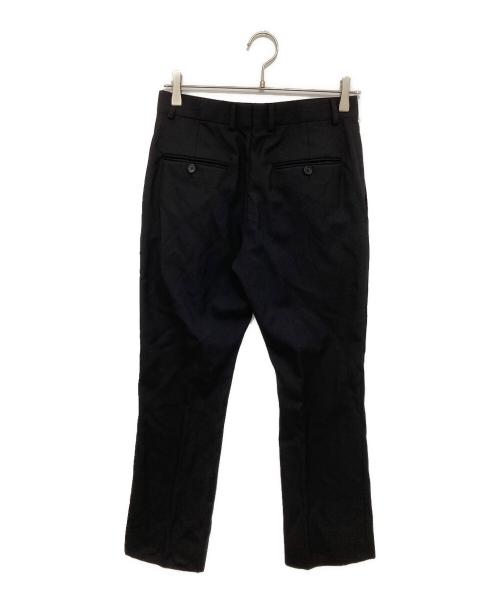 CELINE（セリーヌ）CELINE (セリーヌ) ウールギャバジン ノータック フレアスラックス ブラック サイズ:４４の古着・服飾アイテム