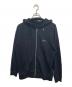 GIVENCHY（ジバンシィ）の古着「シグネチャーロゴ ジップアップフーディー　BMJ01E30AF」｜ブラック