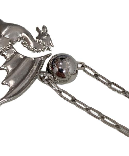 HERMES（エルメス）HERMES (エルメス) ドラゴン・タリスマン ドラゴンモチーフ ロングネックレス  シルバーの古着・服飾アイテム