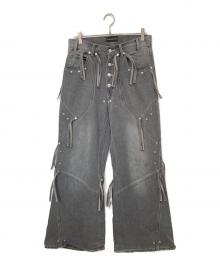 FORSOMEONE（フォーサムワン）の古着「FR TROUSER デニムパンツ　トラウザー　78001083」｜グレー