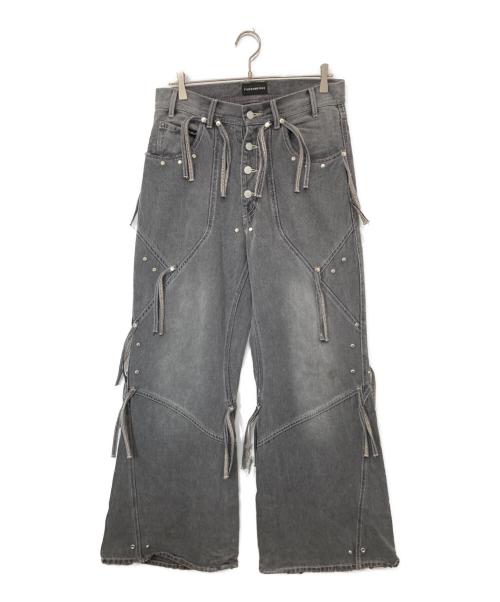 FORSOMEONE（フォーサムワン）FORSOMEONE (フォーサムワン) FR TROUSER デニムパンツ　トラウザー　78001083 グレー サイズ:46の古着・服飾アイテム