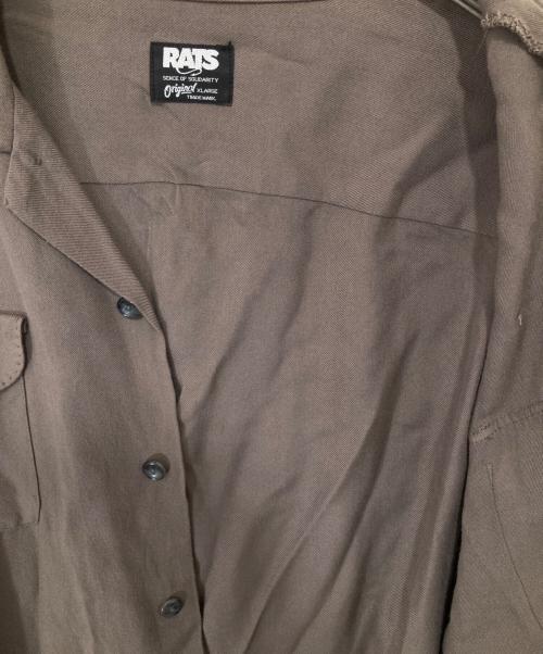 RATS（ラッツ）RATS (ラッツ) レーヨン オープンカラーシャツ　11RS-0902 ブラウン サイズ:XLの古着・服飾アイテム