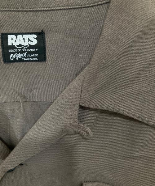 RATS（ラッツ）RATS (ラッツ) レーヨン オープンカラーシャツ　11RS-0902 ブラウン サイズ:XLの古着・服飾アイテム