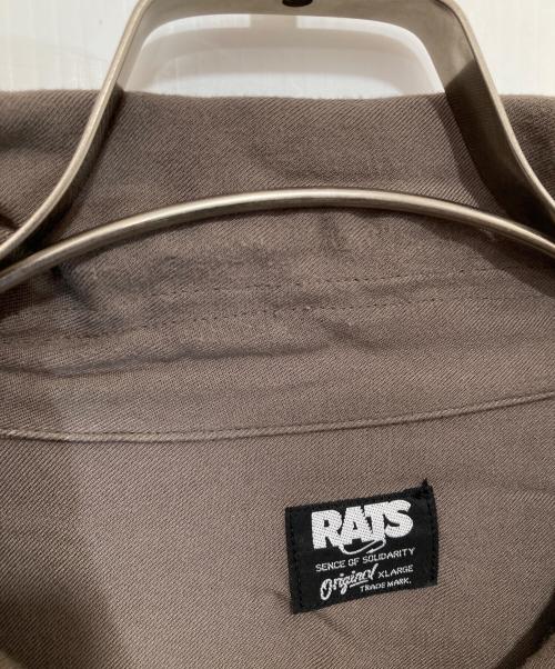 RATS（ラッツ）RATS (ラッツ) レーヨン オープンカラーシャツ　11RS-0902 ブラウン サイズ:XLの古着・服飾アイテム