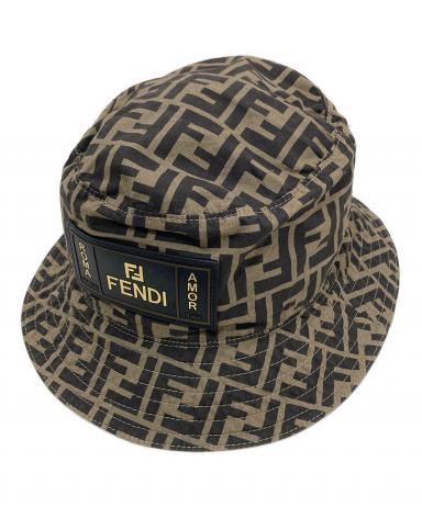 FENDI ベージュ バケットハット 調整可能 中古・古着通販】FENDI (フェンディ) バケットハット ベージュ サイズ