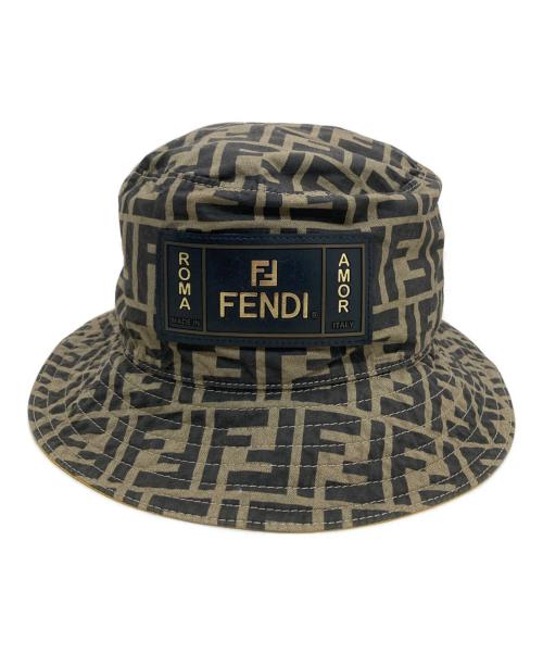 FENDI（フェンディ）FENDI (フェンディ) バケットハット ベージュ サイズ:58cmの古着・服飾アイテム