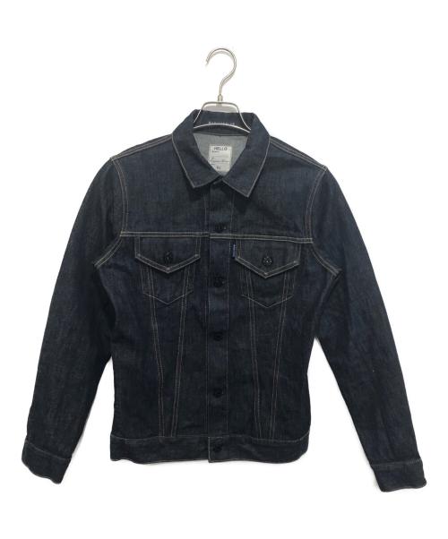 MADISON BLUE（マディソンブルー）MADISON BLUE (マディソンブルー) Denim Tight Jacket ネイビー サイズ:０２の古着・服飾アイテム