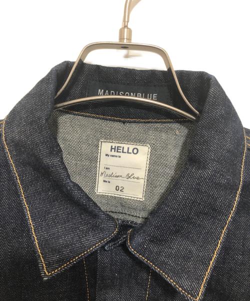 MADISON BLUE（マディソンブルー）MADISON BLUE (マディソンブルー) Denim Tight Jacket ネイビー サイズ:０２の古着・服飾アイテム