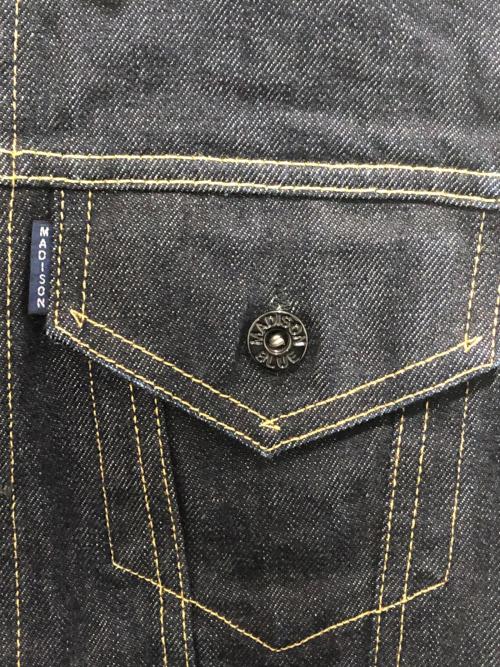MADISON BLUE（マディソンブルー）MADISON BLUE (マディソンブルー) Denim Tight Jacket ネイビー サイズ:０２の古着・服飾アイテム