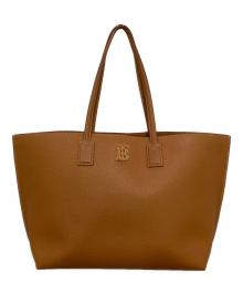 BURBERRY（バーバリー）の古着「TBレザートートバッグ」｜ベージュ