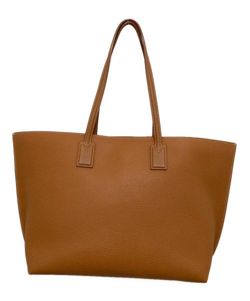 BURBERRY（バーバリー）BURBERRY (バーバリー) TBレザートートバッグ ベージュの古着・服飾アイテム