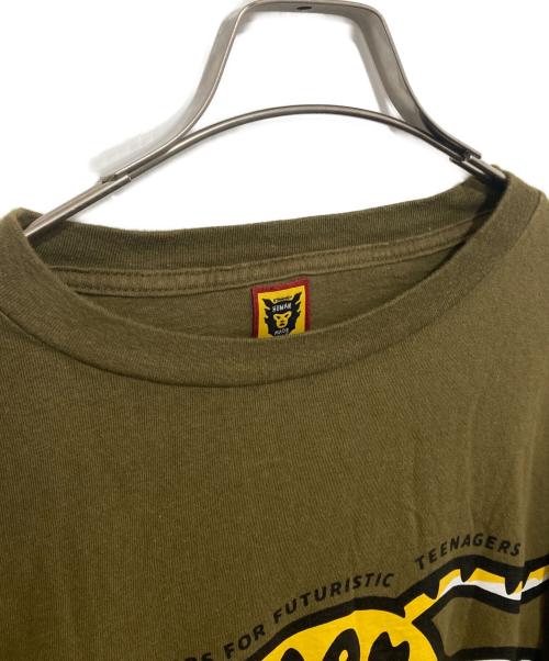 HUMAN MADE（ヒューマンメイド）HUMAN MADE (ヒューマンメイド) ロングスリーブタイガーTシャツ オリーブ サイズ:Lの古着・服飾アイテム