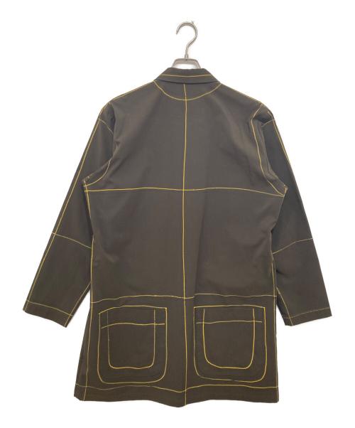 NEMETH（ネメス）NEMETH (ネメス) ステッチプリントロングシャツ グレー サイズ:Mの古着・服飾アイテム