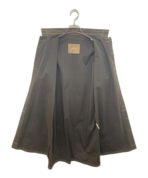 NEMETH（ネメス）NEMETH (ネメス) ステッチプリントロングシャツ グレー サイズ:Mの古着・服飾アイテム