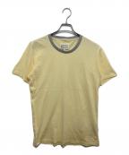 Maison Margielaメゾンマルジェラ）の古着「ラインネックTシャツ　S30GC0596」｜イエロー