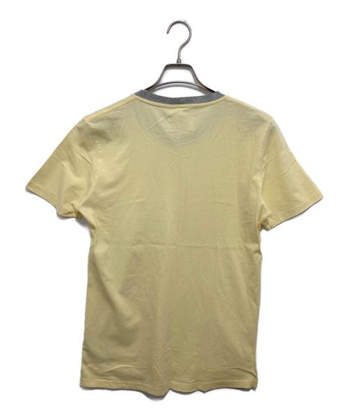 Maison Margiela（メゾンマルジェラ）Maison Margiela (メゾンマルジェラ) ラインネックTシャツ　S30GC0596 イエロー サイズ:Lの古着・服飾アイテム
