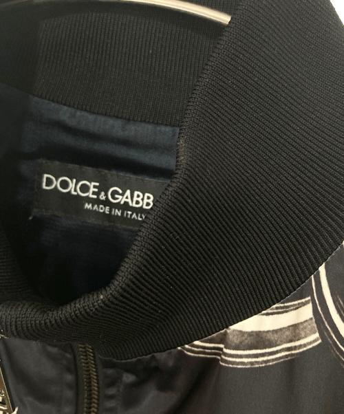 DOLCE & GABBANA（ドルチェ＆ガッバーナ）DOLCE & GABBANA (ドルチェ＆ガッバーナ) 水墨画和柄ナイロンジャケット　G9B98G ブラック サイズ:48の古着・服飾アイテム