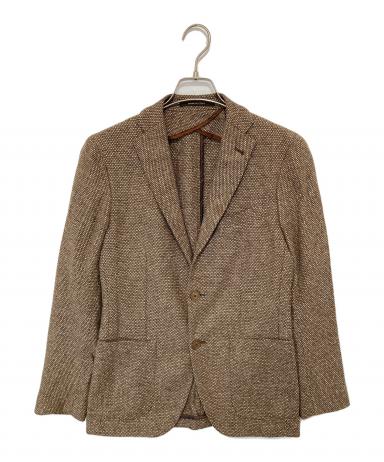 タリアトーレ ブラウン カシミア混ジャケット 50 PINOライン 中古・古着通販】TAGLIATORE (タリアトーレ) カシミヤブレンドウール
