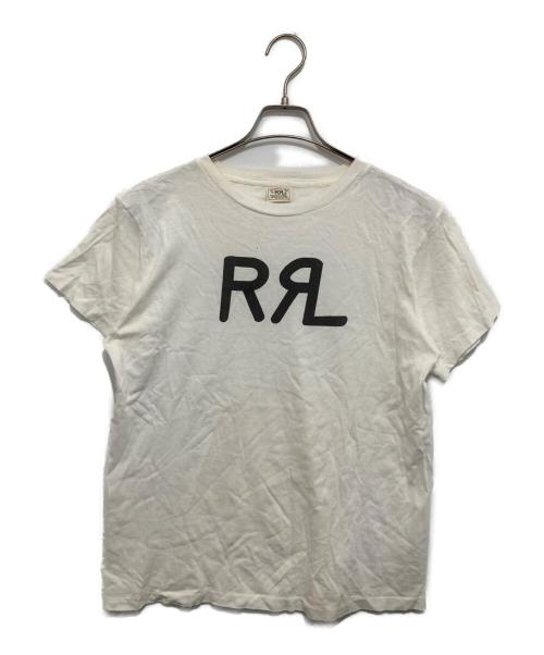 RRL（ダブルアールエル）RRL (ダブルアールエル) ロゴプリントTシャツ ホワイト サイズ:Mの古着・服飾アイテム