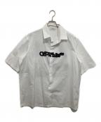 OFFWHITEオフホワイト）の古着「SPRAY ARROW POPL BOWLING SHIRT　スプレーアローボーリングシャツ　OMGS25-RTW0349」｜ホワイト