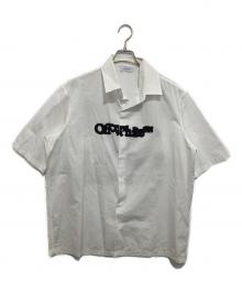 OFFWHITE（オフホワイト）の古着「SPRAY ARROW POPL BOWLING SHIRT　スプレーアローボーリングシャツ　OMGS25-RTW0349」｜ホワイト