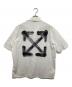 OFFWHITE (オフホワイト) SPRAY ARROW POPL BOWLING SHIRT　スプレーアローボーリングシャツ　OMGS25-RTW0349 ホワイト サイズ:46：20000円